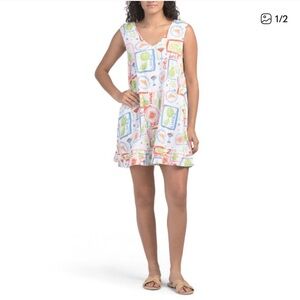 Cynthia Rowley Mini Brunch Dress Linen Blend XS